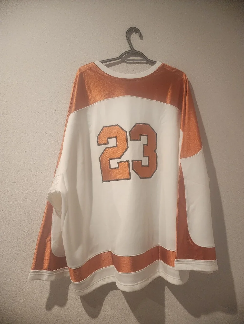 Men's Air Jordan MJ Collegiate Hockey Jersey 'Sail/Starfish/Black'